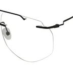 Modern Gun-Black Turban Fit Rimless Eyeglasses – Ldx178