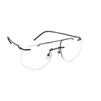 Modern Gun-Black Turban Fit Rimless Eyeglasses – Ldx178